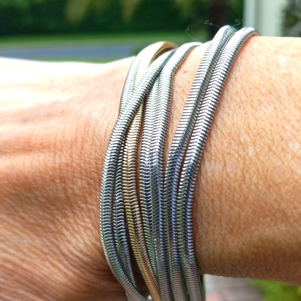 NWOT Silver and Gold Bracelet Magnetic Closure
